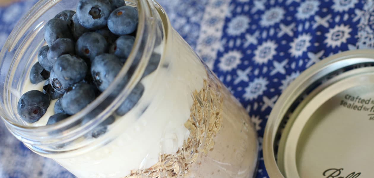 Banane Kokos Blaubeere