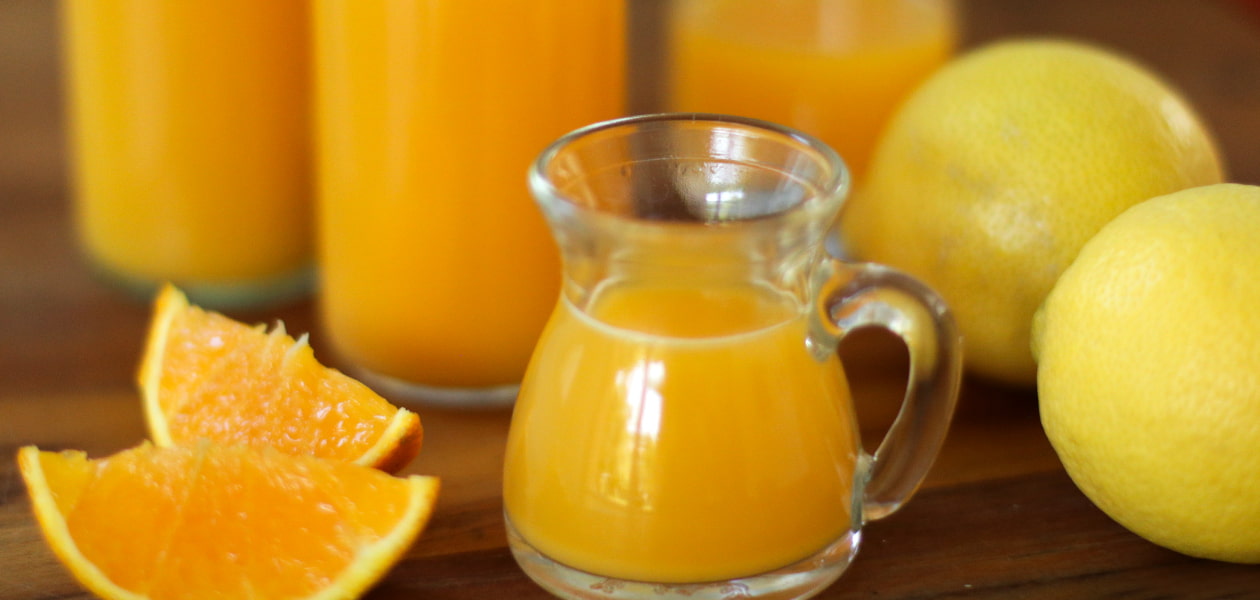 Orangen-Zitrone Ingwershot